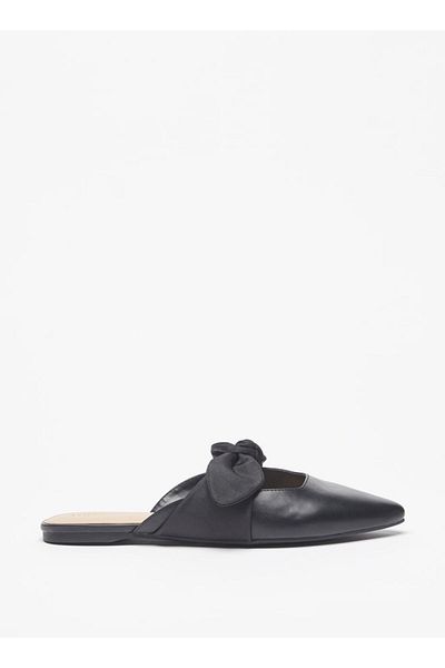 Celeste Women's Slip-On Mules with Bow Accent