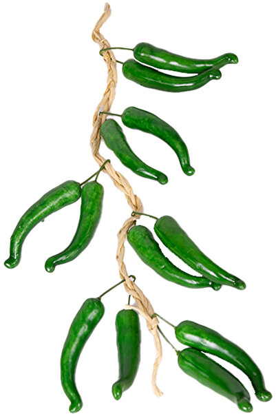 Herdekora Yapay Salkım Yeşil Biber 60 Cm.