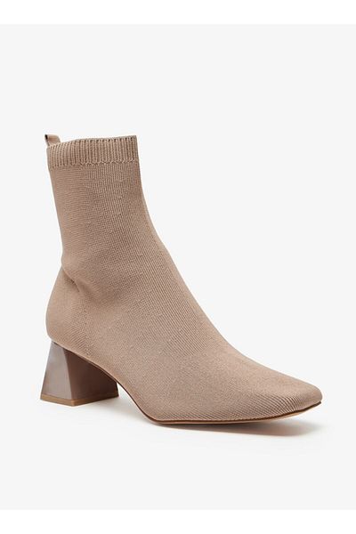 Celeste Women's Textured Slip-On Ankle Boots with Block Heels