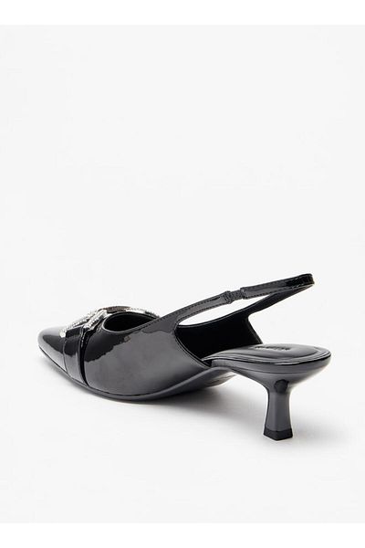 Celeste Women's Embellished Slingback Sandals with Kitten Heels