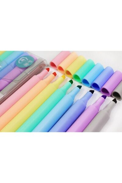 CHOSCH قلم هايلايتر بألوان الباستيل 8 عبوات