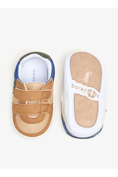 Barefeet Colourblock Booties with Hook and Loop Closure