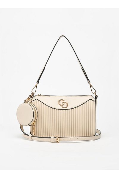 Celeste Logo Detail Crossbody Bag with Coin Purse and Adjustable Strap