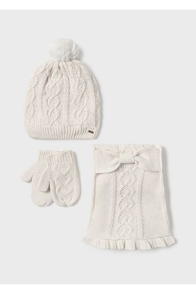MAYORAL Gloves Set for Baby Girl - Scarf Beanie Set