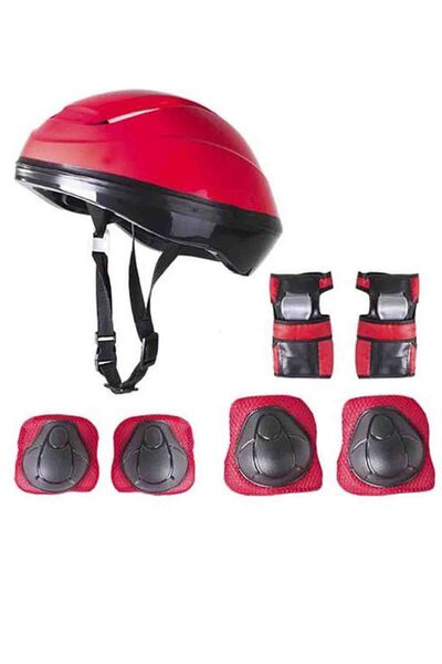 murat video Pembe Bisiklet Scooter Kask Dizlik Dirseklik Koruyucu Set