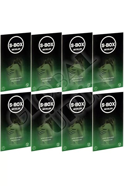S-Box S Box Prezervatif  Etkili 8 Kutu 96 Kondom