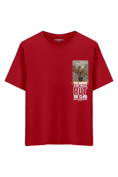 Mounte Bianca Unisex samostalno penjanje - Oversize kroj T-shirt