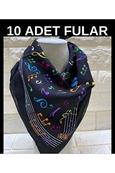 sema aksesuar Φουλάρι 10 τεμαχίων πολύχρωμη μουσική νότα - Μπαντάνα - Βαμβακε...