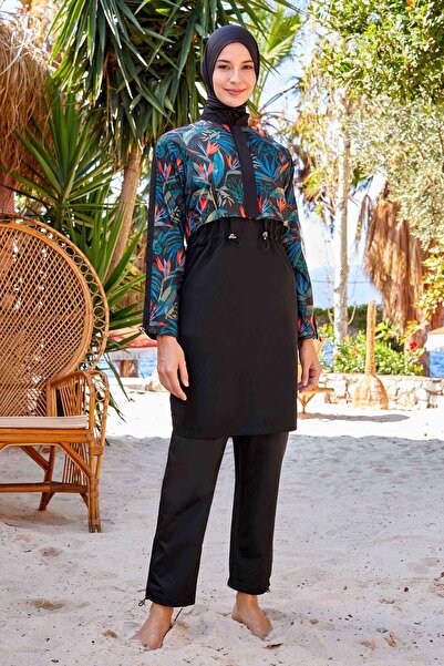 Remsa Mayo Tam Kapalı Tesettür Mayo Alvın 1422 Siyah