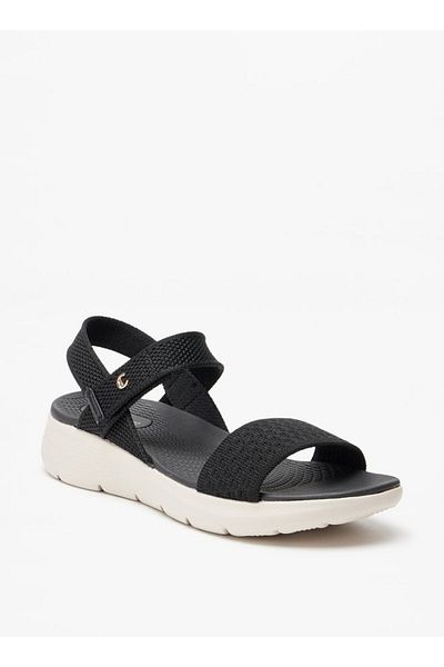 Le Confort Kanca ve Halka Kapatmalı Dokulu Flyknit Sandaletler
