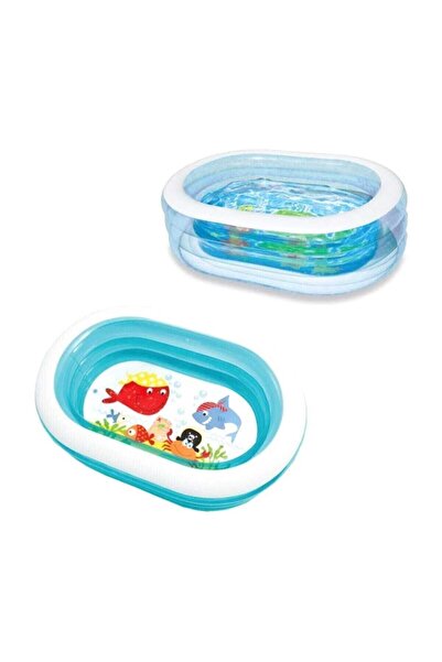 Intex Şeffaf Oval Havuz 163x107x46 cm