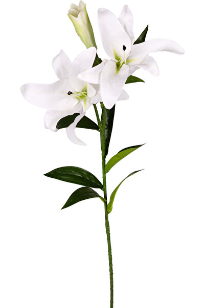 Herdekora Yapay Çiçek Zambak Beyaz 85 Cm.