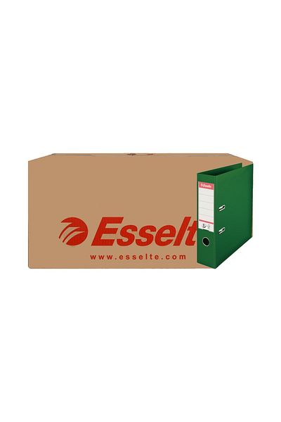Esselte Wide Plastic Folder (9940) Green 24-Piece Box