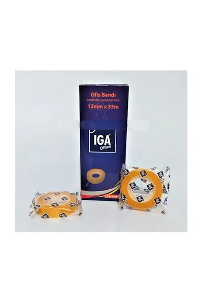 Iga F.S Iga 12x33 Meter Cellophane Tape Money Tape 1 Pack - 12 Pieces