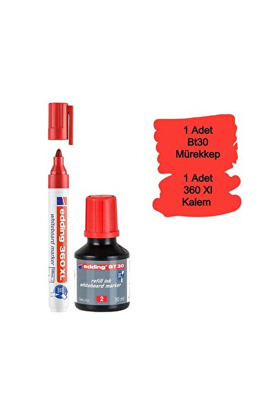 Edding Bt30 Tahta Kalemi Mürekkebi 1 adet +360xl Doldurulabilir Tahta Kalemi 1 adet tkm