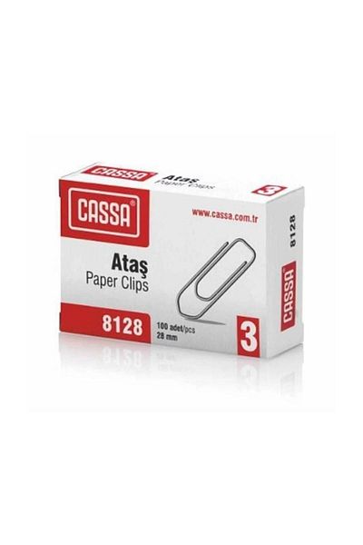 Cassa 8128 28mm Paper Clip Paper Clip 100 Pack