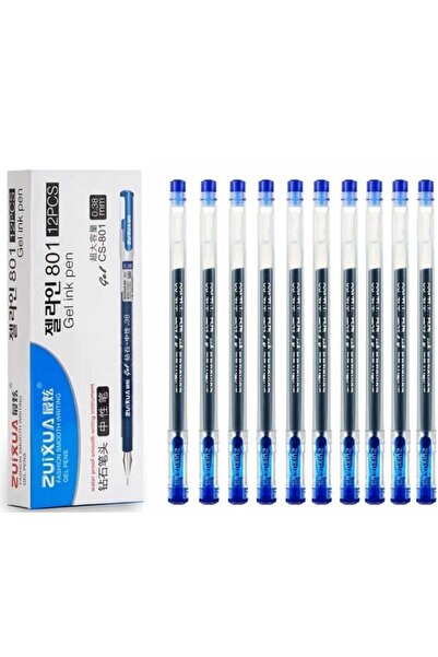 zuixua Jel Kalem Mavi 0.38mm 12 Adet