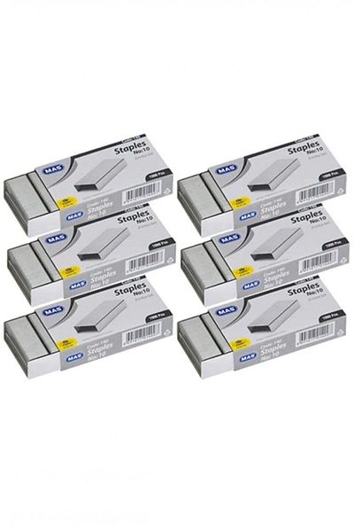 Mas Stapler Wire No:10 - 6 Pack (6000 Pcs)
