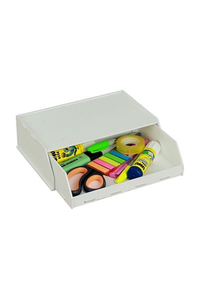 StarLightning Λευκό Χρώμα Κρυφό Συρτάρι Organizer - Κάτω από το Τραπέζι Δοχείο αποθήκευσης Μοντέλο 3