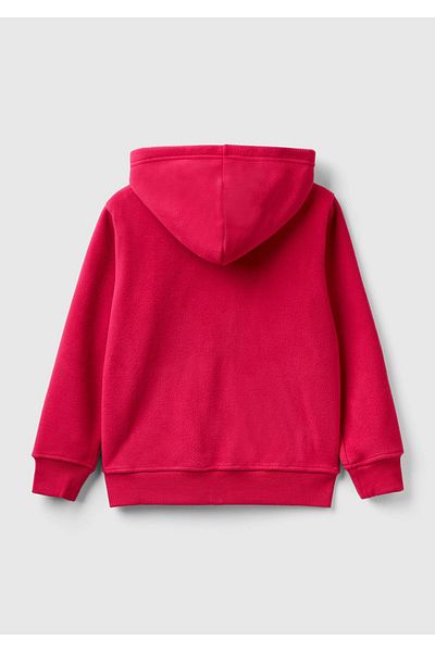 United Colors of Benetton Boy's Fuchsia Label Detailed Sweatshirt