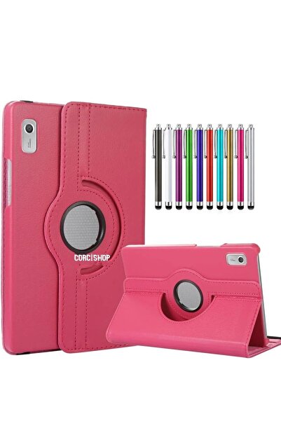 piblue لينوفو تاب M9 - 360 °   حافظة كمبيوتر لوحي دوارة وقلم موديل ZAC30136TR