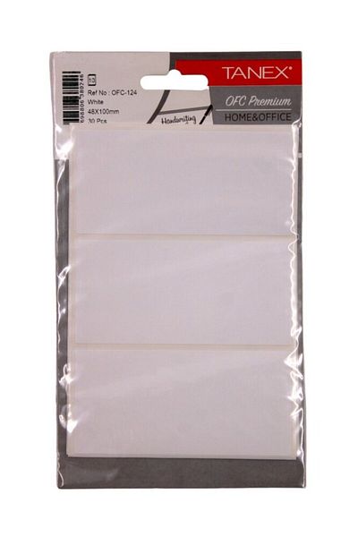 Tanex Λευκή ετικέτα 100×48 mm - Ofc-124