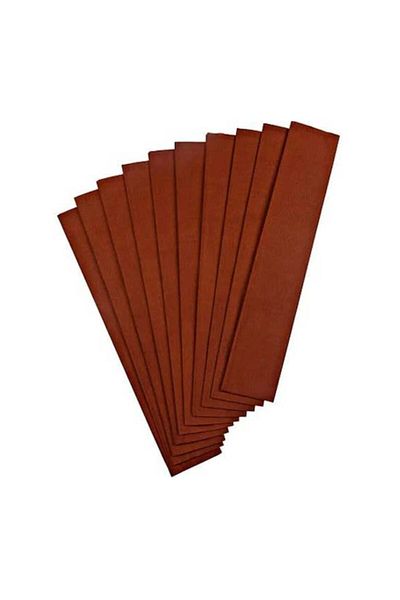 Puti 50*200 Cm 10 Pieces Brown Color Crapon Paper