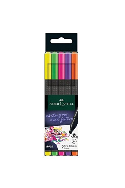 Faber Castell Fc Grip Finepen 2022 Neon 5x