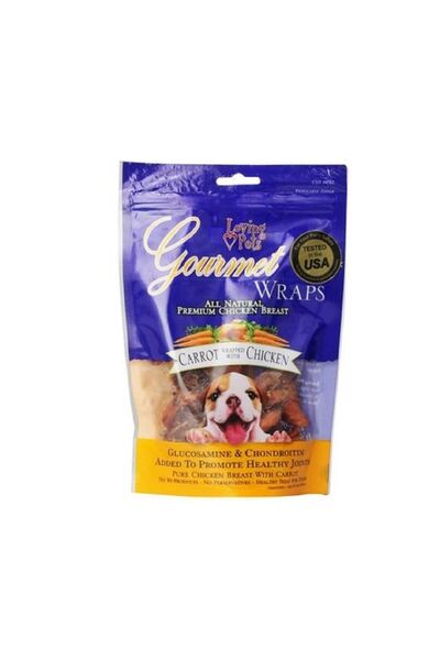 Loving Pets لفائف الجزر والدجاج الشهية، 8 أونصة