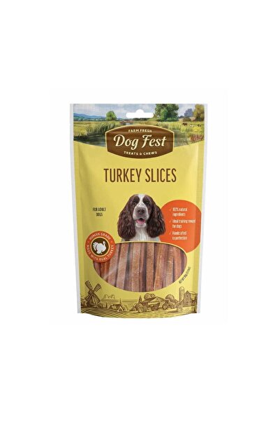 Dog Fest شرائح الديك الرومي الطازجة من المزرعة 90 جرام