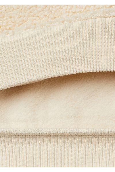 United Colors of Benetton Girl's Beige Star Pattern Balloon Sleeve Sweatshirt