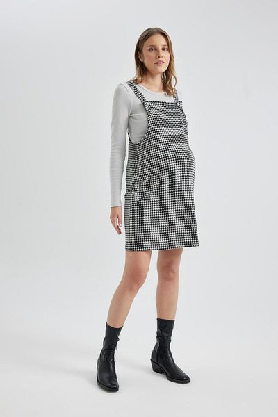 DeFacto Gemusterte Regular Fit Mutterschaft Mini Salopet - C0468ax23wn