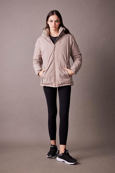 DeFacto Waterproof Fit down Jacket - Slim Fit, Hood, Fleece Lined and Zip-Up