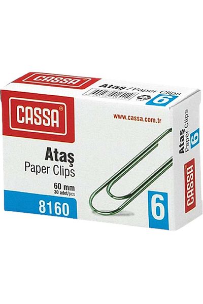 Cassa 8160 رقم: 6 مشبك ورق 60 مم