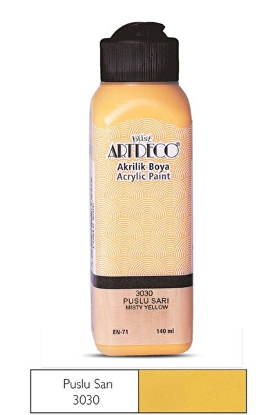 Artdeco Akrilik Ahşap Boyası 140ml 3030 Puslu Sarı