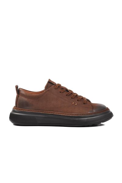 AYAKMOD 396149 Ανδρικά παπούτσια casual - καφέ Nubuck γνήσιο δέρμα