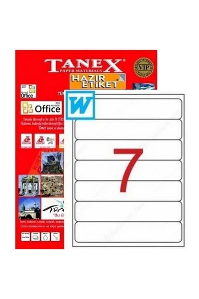 Tanex Αυτοκόλλητο λέιζερ 192,5x39mm Tw-2107
