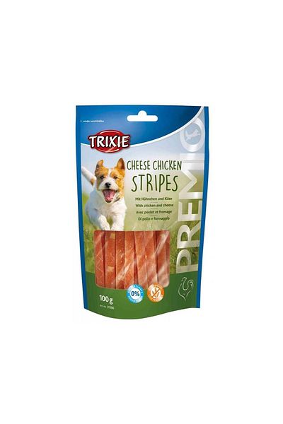 Trixie Cheese Chicken Stripes Dog Treats, 100g