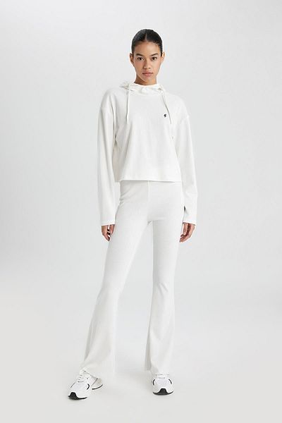 DeFacto Παντελόνι Flare Ribbed with Flared Leg - Standard Size B9023ax24sm