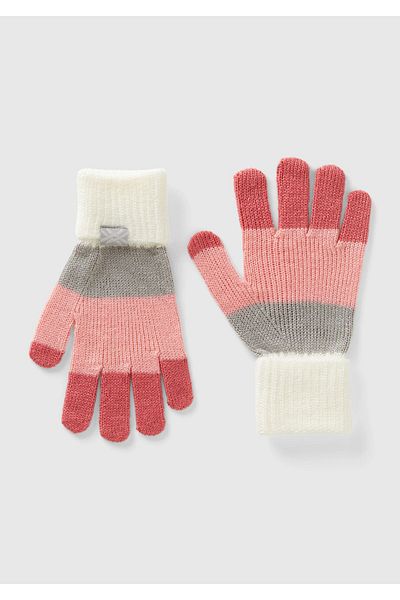 United Colors of Benetton Fuchsia Benetton Gloves - Boy, with Label Detail