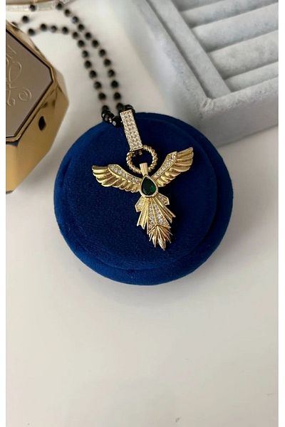 zeynep 60cm Steel Phoenix Necklace