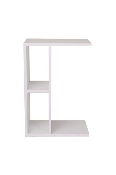 interGO Raflı Yan Sehpa Koltuk Sehpası C Sehpa Zigon Sehpa Servis Sehpası