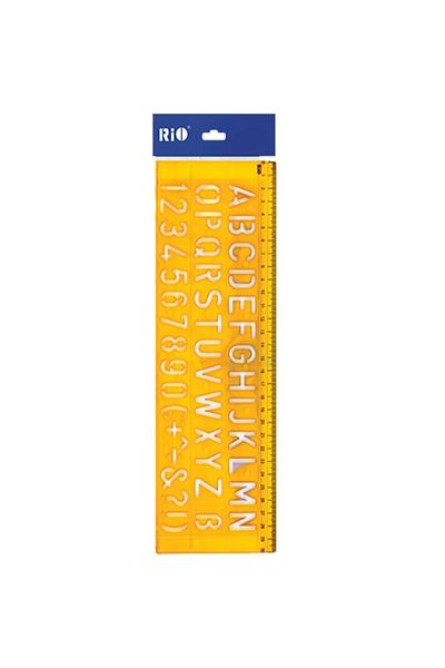 Rio Letter And Number Shaped Template 21 mm
