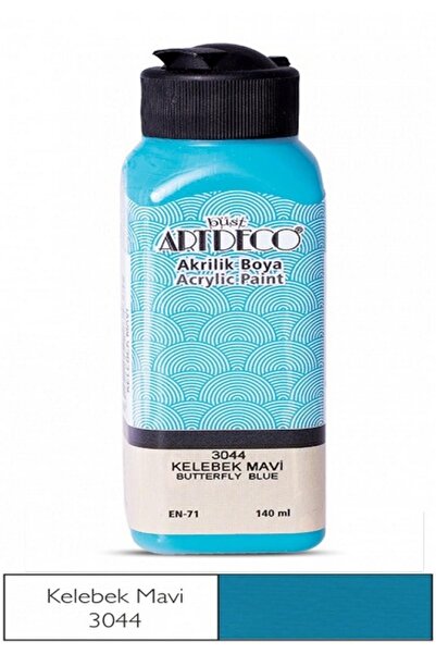 Artdeco Akrilik Boya 140 Ml. Şişe Kelebek Mavi Renk Kodu: 3044