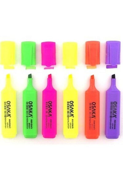 Osaka Highlighter Vibrant Colors Set of 6