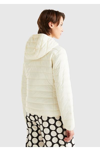United Colors of Benetton Women's Cream Recycled Polyester Padded Pufa Coat