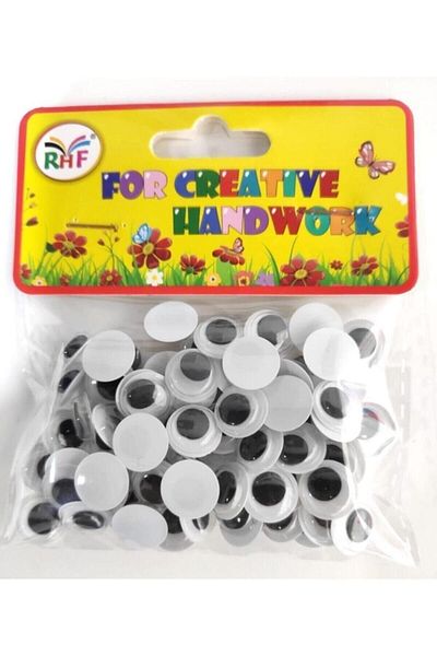 Linea 12 Mm Moving Eye Black 80pcs 1 Pack