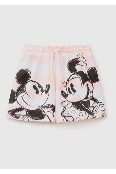 United Colors of Benetton Lány lazac Disney karakteres nyomtatott batikolt rövidnadrág