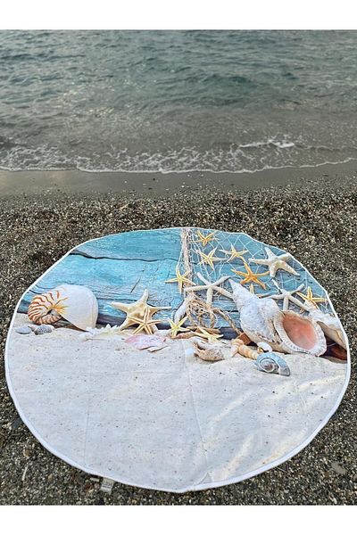 Dotamess Στρογγυλό χαλάκι για πικνίκ παραλίας και κάμπινγκ 150 εκ
