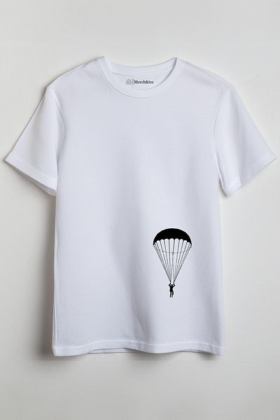 SM Satranç Medya Μπλουζάκι Unisex - Αλεξίπτωτο με στάμπα μπροστά